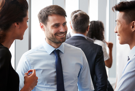 Business people networking